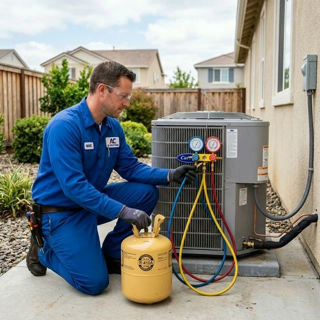 شحن غاز الفريون